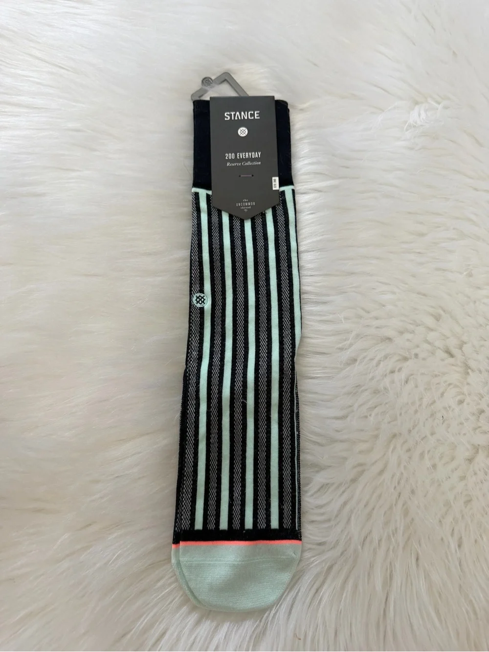 Stance Stripe Crew Socks Sz 5-10.5
